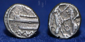 PHOENICIA, Sidon. Ba`alšillem (Sakton) II. Circa 401-365 BC. AR Sixteenth Shekel.