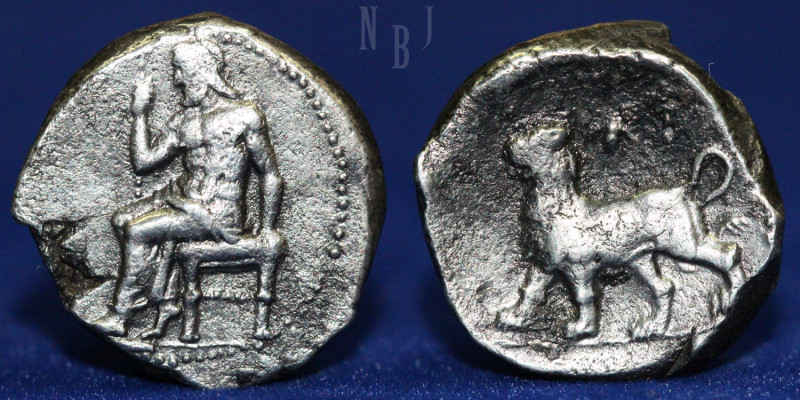 ALEXANDRINE EMPIRE OF BABYLON. Circa 328-311 BC. AR Double Shekel. (16.49gm, 24m...