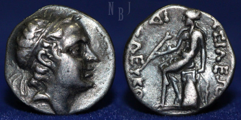 SELEUKID KINGDOM: Antiochos III, the Great, 222-187 BC, AR Drachm. (3.95gm, 16mm...