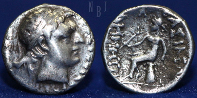Seleucid Empire Demetrius I Soter SILVER Drachm. 162-150 BC, (4.07gm, 16mm) hold...