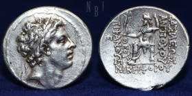 Seleucid King, Antiochus IV Epiphanes Born c. 215 BC, Silver tetradrachm.