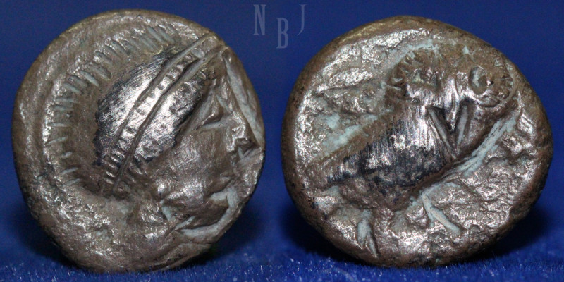 UNCERTAIN EAST. Mid 4th-3rd centuries BC. AR drachm. (3.19gm, 14mm) Imitating At...
