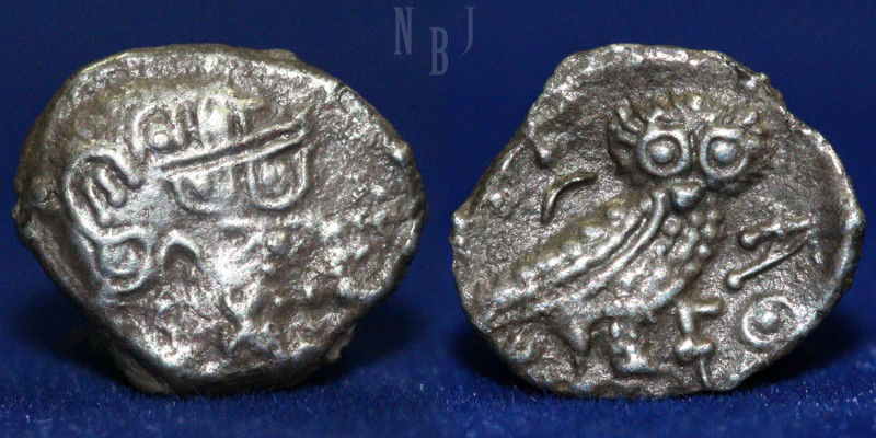ARABIA, Southern. Saba'. 3rd-2nd centuries BC. Half Unit (1.29gm, 13mm) Imitatin...
