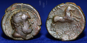 BAKTRIA, Greco-Baktrian Kingdom. Euthydemos I, circa 225-200 BC. AE Aï Khanoum, circa 225-208/6.