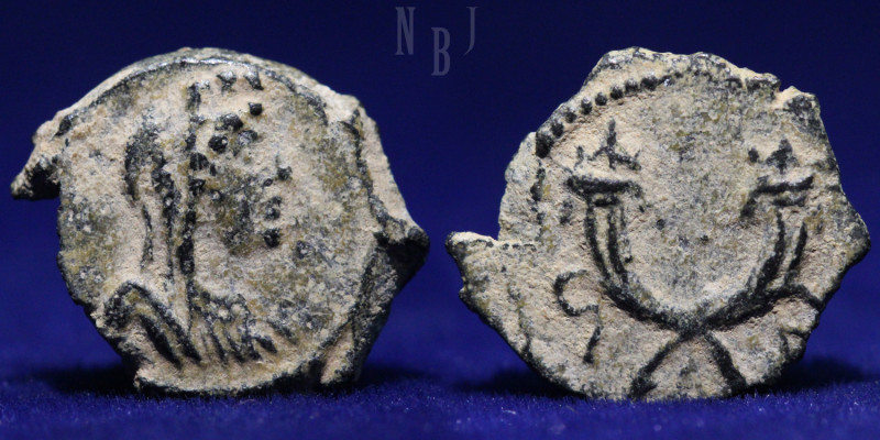 Nabataea, Aretas IV Æ. Petra, 9 BC - AD 40. (1.44gm, 14mm) Laureate head to righ...