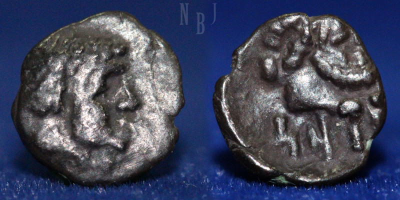 ARABIA, Southern. Qataban. Late 2nd–1st centuries BC, 1/6 unit AR. (0.42gm, 8mm)...