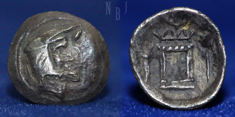 Kingdom of Persis, Artaxerxes I (3rd century B.C.), Obols, (0.52gm, 11mm) head l...