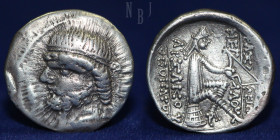 PARTHIA. Phraates II, 132-127 BC. AR Drachm, Tambrax.