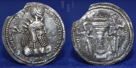 SASANIAN KINGS. Varhran (Bahram) I. AD 273-276. Silver Drachm.