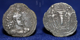SASANIAN KINGS. Varhran (Bahram) II. AD. 276-293. Silver Obol. Very Rare.