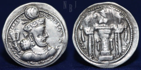 Sasanian Kingdom. Shapur III (AD 383-388). Silver Drachm.