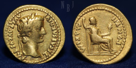 Roman, Tiberius. AD 14-37. AV Aureus AD 15-18.