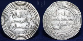 Umayyad Dirham, Temp yazid II, al-Kufa Date102h.