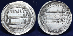 Abbasid silver dirham, Caliphate, al-Mahdi (AH 158-169/775-785 AD), Rare.