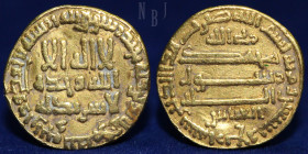 ABBASID, al-Amin (193-198h), Gold Dinar, no mint (Madinat al-Salam), Date 194h.