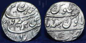India, Mughal Empire Farrukhsiyar, Rupee 1124-1131 Bareli Mint, Date AH 1129 RY 6.