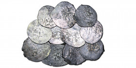 Lots of 11 sarbedarid AR silver coins. Mints of lahijan.