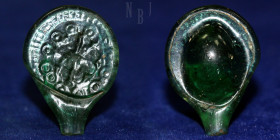 Islamic Glass weight, Dynasty uncertain.