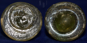 Islamic Glass weight, Dynasty uncertain, nusair al'amir.