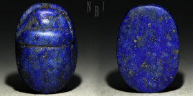 Lapis lazuli scarab, New Kingdom, c. 1550-1070 BC.