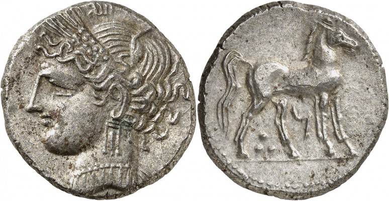 GRÈCE ANTIQUE
Zeugitane, Carthage, révolte libyenne (241-238 av. J.C.). Shekel ...