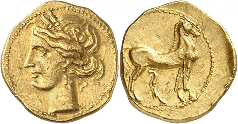 GRÈCE ANTIQUE
Zeugitane, Carthage, Seconde guerre punique, (221-201 av. J.C.). ...