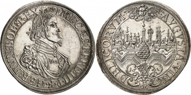 ALLEMAGNE
Saint Empire, Ferdinand III (1625-1657). Thaler 1641, Augsbourg.
Av....