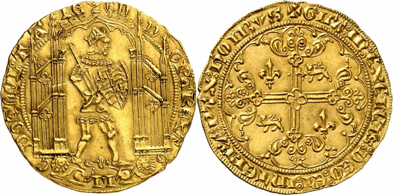 FRANCE FÉODALE
Aquitaine, Edouard III (1327-1362). Guyennois, troisième type.
...