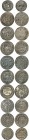 FRANCE FÉODALE
Corse, Pascal Paoli (1761-1768). Lot de 8 monnaies de 4 soldi, 1762 1763, 1764, 1765 (2), 1766, 1767 et de 2 monnaies de 2 soldi, 1762...