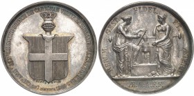 ITALIE
Charles-Felix (1821-1831). Médaille en argent commémorant la visite de Charles Amédée Albert de Savoie prince de Carignan à la Monnaie de Pari...