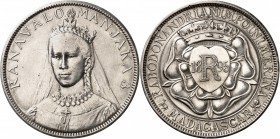 MADAGASCAR
Ranavalona III (1883-1897). 5 francs 1895.
Av. Buste voilé de face. Rv. Cœur couronné. L. 37. 24,79 grs. 
Coup sur la tranche, trace de ...