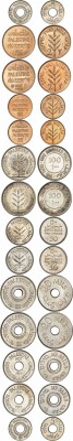 PALESTINE
Mandat britannique (1927-1946). Double série de 100 mils, 50 mils, 20...