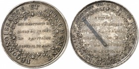 ILE MAURICE
Général De Caen, sous Napoléon Ier. Médaille en bronze argenté 1806, offerte par les habitants de l’Isle de France pour célébrer le baptê...