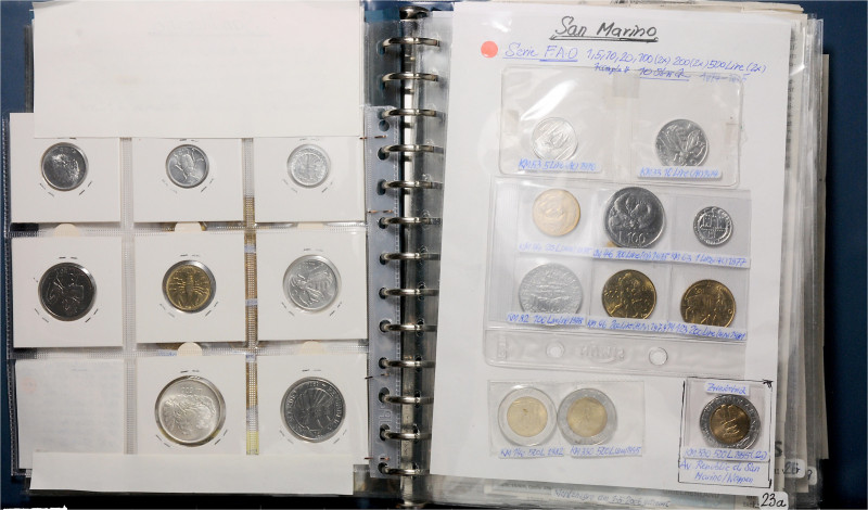 Lot
Europa. ca. 160 Stück (inkl. 6x Ag), diverse Münzen Europa (z.B. San Marino,...