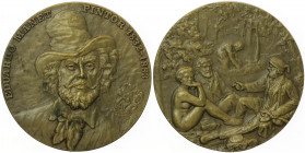 Bronzemedaille, o. Jahr
Frankreich. Eduardo Manrt Pintor 1832 - 1883, Nummer 92 von 3oo Stück, Dm 71,5 mm. 159,68g
stgl