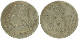 Louis XVIII. 1814 - 1824
Frankreich. 5 France, 1814 M. Toulouse
24,59g
Gad.591 / Fr.308.22
ss