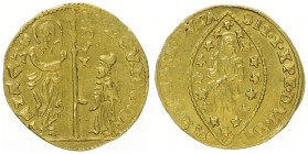 Domenico Contorini 1659 - 1674
Italien, Verona. Zecchino, o. Jahr. Venedig
3,51g
Paolucci 1, Friedb. 1332
ss/ss+