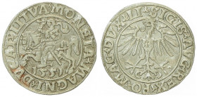 Sigismund August 1547 - 1572
Polen. Halbgroschen, 1551. Bromberg
1,12g
Kopicki 3239, Gum. 598.
vz/stgl