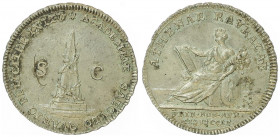 Silbermedaille, 1760
Schweiz, Basel. auf das 300 Jahre Jubiläum der Uni, von J.M. Mörikofer, Dm 25,4 mm.. 5,84g
Leu 1108, Haller 1291.
vz/stgl