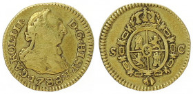 Carlos III. 1759 - 1788
Spanien. 2 Escudo, 1788. S-C
1,73g
KM 425.2.
f.ss/ss