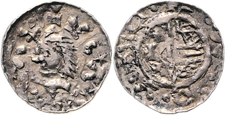 Wladislaus I. Hermann 1081 - 1102
Polen. Denar, o. Jahr. Krakau
0,77g
Kop. 32
f....