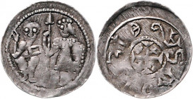 Boleslaw III. 1107 - 1138
Polen. Denar, o. Jahr. Krakau
0,65g
Kop. 42
ss