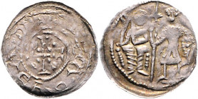 Boleslaw III. 1107 - 1138
Polen. Denar, o. Jahr. Krakau
0,55g
Kop. 42 var.
ss