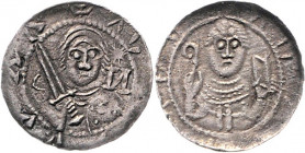 Wladislaw II. 1138 - 1146
Polen. Denar, o. Jahr. Krakau
0,41g
Kop. 51
ss