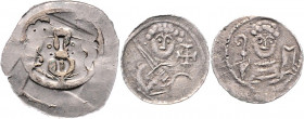 Wladislaw II. 1138 - 1146
Polen. Denar, o. Jahr. Krakau
0,44g
Kop. 51 var.
ss
