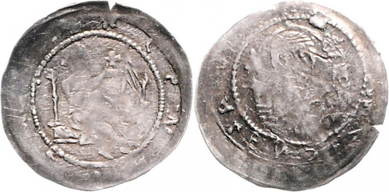 Heinrich II. 1238 - 1241
Polen. Denar, o. Jahr. Glogau
0,25g
Kop. 232
gewellt
f....