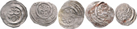 ca. 1190 - ca 1210
Lot. 5 Stück, Pfennige, Wien oder Krems für Enns.
a. ca 0,52g
CNA B101, B105, B106
s/ss