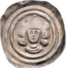 Ulrich III. 1256 - 1269
Brakteat, o. Jahr. Völkermarkt
0,83g
CNA Cc2
ss/ss+
