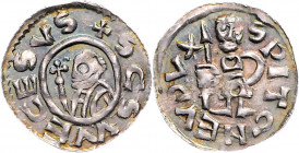 Spytihnrev II. 1055 - 1061
Böhmen. o. Jahr. Prag
0,89g
Cach. 331
vz/vz+