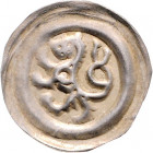 Premysl II. Otakar 1253 - 1270
Böhmen. Brakteat, o. Jahr. mähr. Mzst.
0,55g
Cach. 924
ss